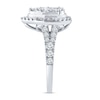 Thumbnail Image 2 of 1.45 CT. T.W. Pear Multi-Diamond Vintage-Style Engagement Ring in 14K White Gold