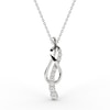 0.45 CT. T.W. Journey Diamond Overlay Infinity Symbol Pendant in 10K White Gold