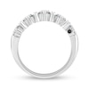 Alternating 1.45 CT. T.W. Diamond Duos Linear Bars Ring in 14K White Gold