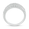 Thumbnail Image 2 of 1.95 CT. T.W. Diamond Edge Multi-Row Ring in 14K White Gold