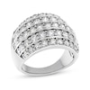 Thumbnail Image 0 of 2.95 CT. T.W. Diamond Five Row Ring in 14K White Gold