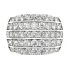 2.95 CT. T.W. Diamond Five Row Ring in 14K White Gold