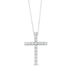 0.15 CT. T.W. Diamond Cross Pendant in Sterling Silver