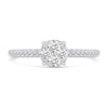 0.45 CT. T.W. Multi-Diamond Engagement Ring in 14K White Gold