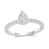 Thumbnail Image 0 of 0.37 CT. T.W. Pear Multi-Diamond Engagement Ring in 14K White Gold