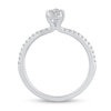 0.37 CT. T.W. Pear Multi-Diamond Engagement Ring in 14K White Gold