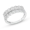 Thumbnail Image 0 of 0.50 CT. T.W. Diamond Miracle Double Row Band in 10K White Gold