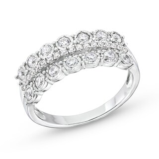 CT. T.W. Diamond Miracle Double Row Band in 10K Gold