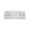 Thumbnail Image 2 of 0.50 CT. T.W. Diamond Miracle Double Row Band in 10K White Gold