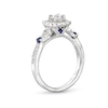 Thumbnail Image 2 of Vera Wang Love Collection Canadian Certified Centre Diamond 0.69 CT. T.W. and Sapphire Engagement Ring in 14K White Gold