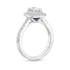 Thumbnail Image 2 of Vera Wang Love Collection Canadian Certified Emerald-Cut Centre Diamond 0.95 CT. T.W. Engagement Ring in 14K White Gold