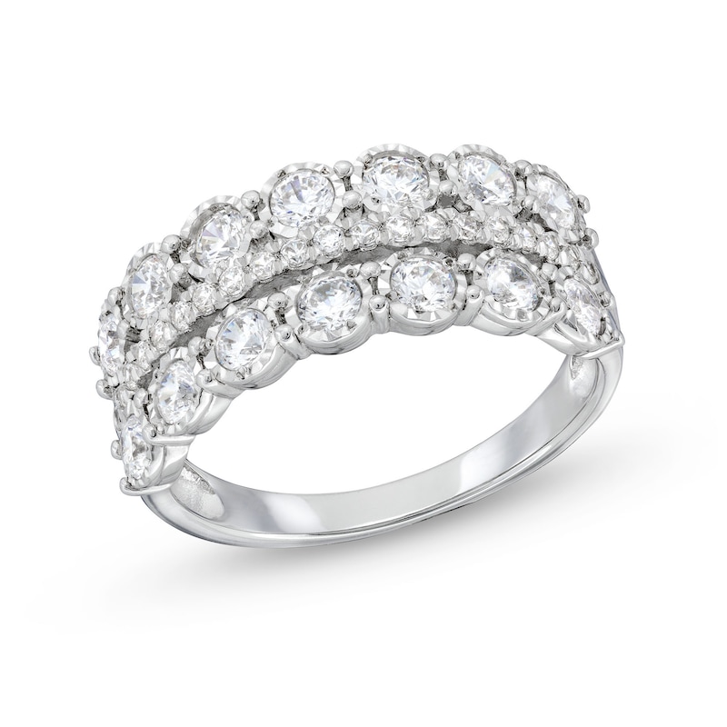 CT. T.W. Diamond Miracle Double Row Band in 10K Gold|Peoples Jewellers