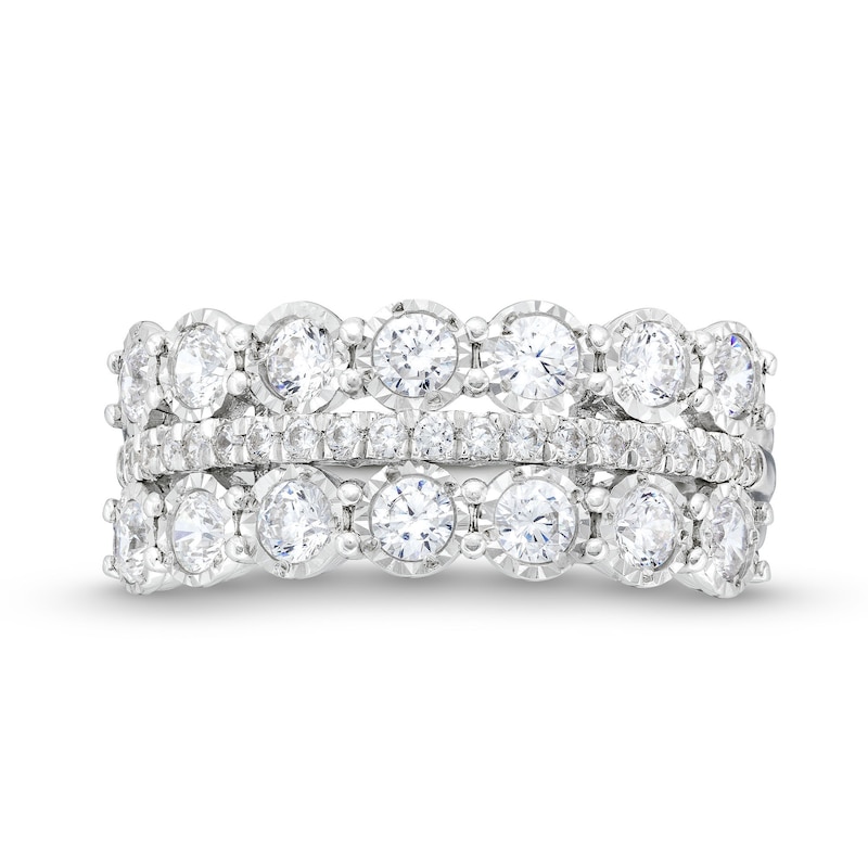 CT. T.W. Diamond Miracle Double Row Band in 10K Gold|Peoples Jewellers