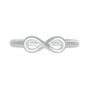 Sideways Infinity Symbol Toe Ring in Sterling Silver