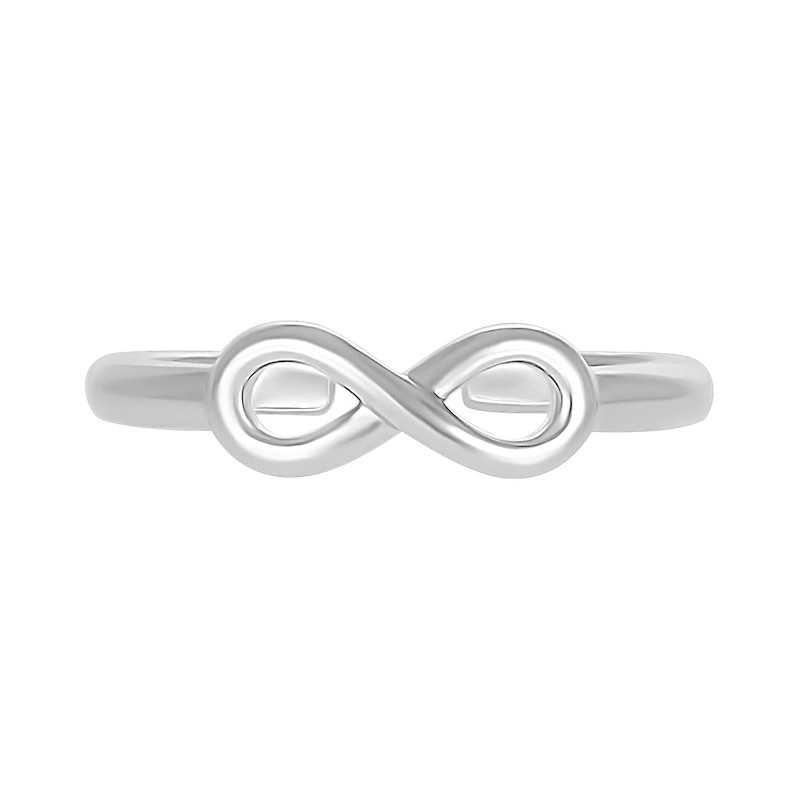 Sideways Infinity Symbol Toe Ring in Sterling Silver|Peoples Jewellers