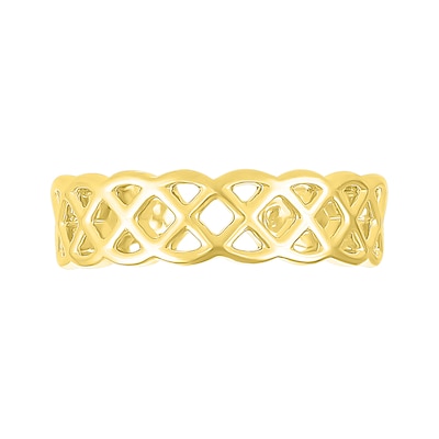 Lattice Toe Ring in 10K Gold