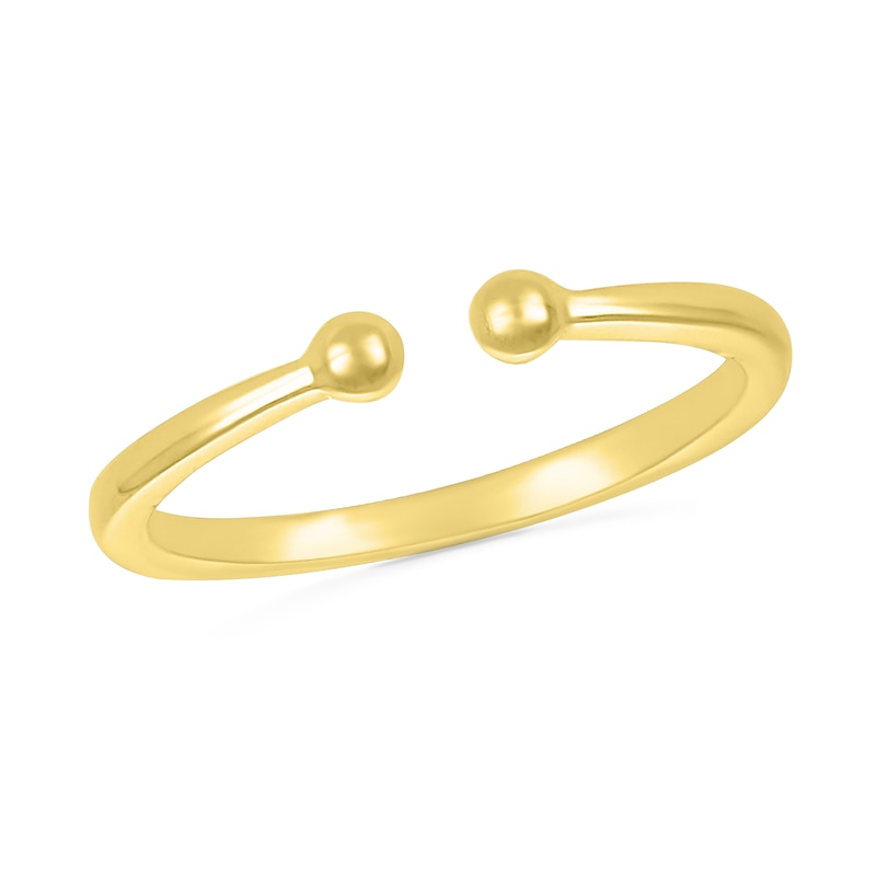 Polished Bead Wrap Toe Ring in 10K Gold|Peoples Jewellers