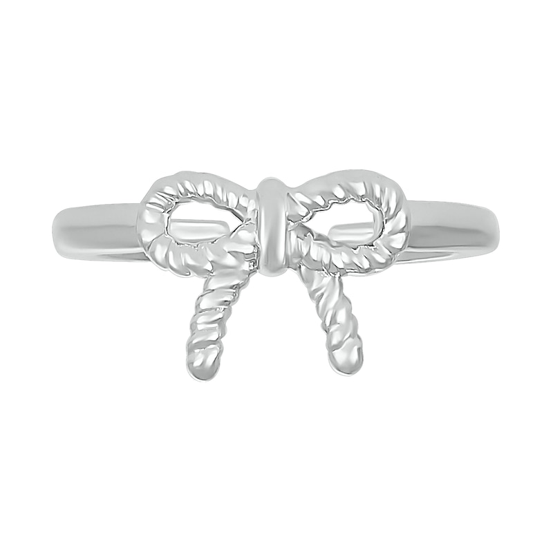 Rope Bow Knot Toe Ring in Sterling Silver|Peoples Jewellers