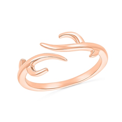 Antlers Wrap Toe Ring in 10K Rose Gold