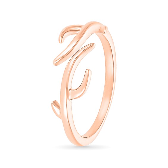 Antlers Wrap Toe Ring in 10K Rose Gold