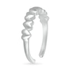 Thumbnail Image 1 of Alternating Hearts Toe Ring in Sterling Silver