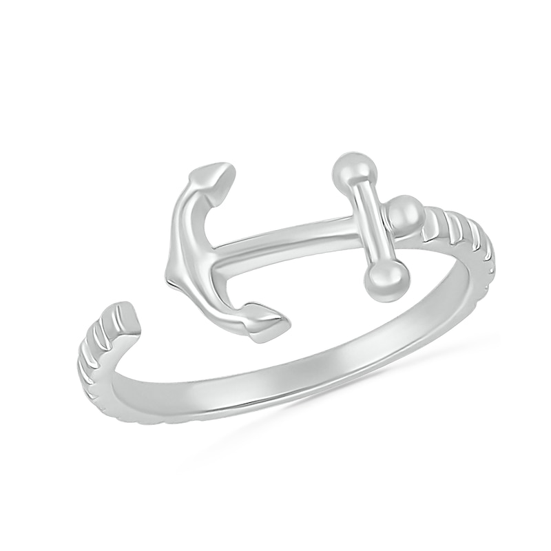 Sideways Anchor Wrap Toe Ring in Sterling Silver|Peoples Jewellers