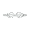 Angel Wings Wrap Toe Ring in 10K White Gold