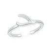 Wish Bone Toe Ring in 10K White Gold