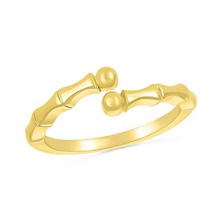 Bamboo Wrap Toe Ring in 10K Gold