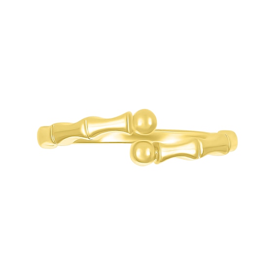 Bamboo Wrap Toe Ring in 10K Gold