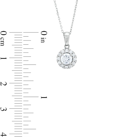 0.50 CT. T.W. Diamond Frame Pendant in 10K White Gold (J/I3)