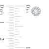 Thumbnail Image 2 of 0.50 CT. T.W. Diamond Frame Stud Earrings in 10K White Gold (J/I3)