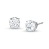 Thumbnail Image 0 of 1.00 CT. T.W. Certified Lab-Created Diamond Solitaire Stud Earrings in 14K White Gold (I/SI2)