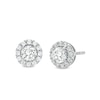 Thumbnail Image 1 of 1.00 CT. T.W. Diamond Frame Stud Earrings in 10K White Gold (J/I3)