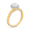 Thumbnail Image 3 of 1.38 CT. T.W. Oval Certified Lab-Created Diamond Frame Engagement Ring in 14K Gold (F/SI2)