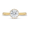 1.38 CT. T.W. Certified Lab-Created Diamond Frame Engagement Ring in 14K Gold (F/SI2)