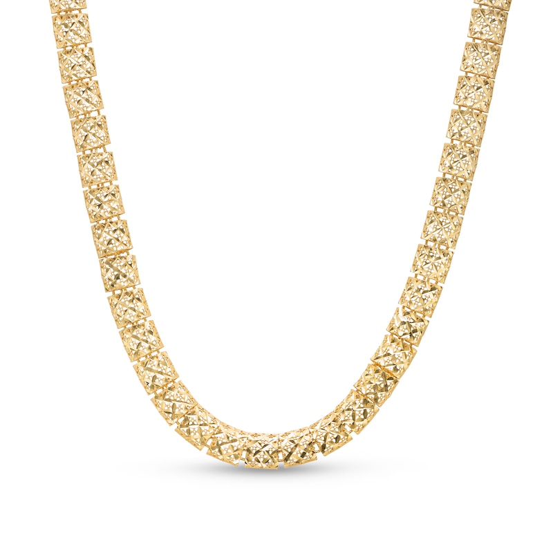 6.2mm Diamond-Cut Chain Necklace in 10K Gold - 18"|Peoples Jewellers