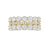 Thumbnail Image 3 of 1.00 CT. T.W. Diamond Miracle Double Row Band in 10K Gold