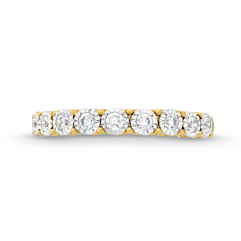 0.25 CT. T.W. Diamond Miracle Nine Stone Band in 10K Gold|Peoples Jewellers