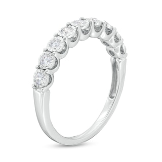 0.25 CT. T.W. Diamond Miracle Nine Stone Band in 10K White Gold