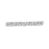 Thumbnail Image 3 of Diamond Accent Vine Vintage-Style Band in 10K White Gold