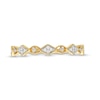 Thumbnail Image 4 of 0.065 CT. T.W. Kite Multi-Diamond Vintage-Style Stackable Band in 10K Gold