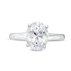 Thumbnail Image 1 of 2.00 CT. Oval Certified Lab-Created Diamond Solitaire Engagement Ring in 14K White Gold (F/VS2)