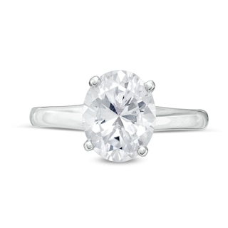 2.00 CT. Oval Certified Lab-Created Diamond Solitaire Engagement Ring in 14K Gold (F/VS2