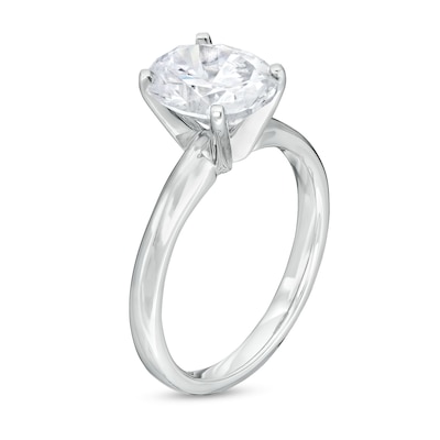 2.00 CT. Oval Certified Lab-Created Diamond Solitaire Engagement Ring in 14K Gold (F/VS2