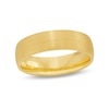 Men's 6.0mm Satin Finish Band in 18K Gold - Size 10