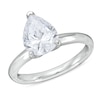 Thumbnail Image 0 of 2.00 CT. Pear-Shaped Certified Lab-Created Diamond Solitaire Engagement Ring in 14K White Gold (F/VS2)