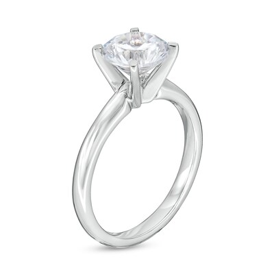 2.00 CT. Certified Lab-Created Diamond Solitaire Engagement Ring in 14K White Gold (F/VS2)