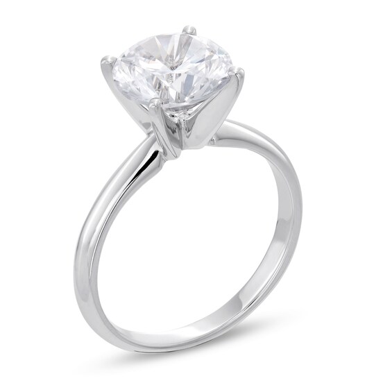 CT. Certified Lab-Created Diamond Solitaire Engagement Ring in 14K White Gold (F/SI2