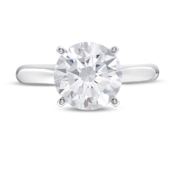 CT. Certified Lab-Created Diamond Solitaire Engagement Ring in 14K White Gold (F/SI2